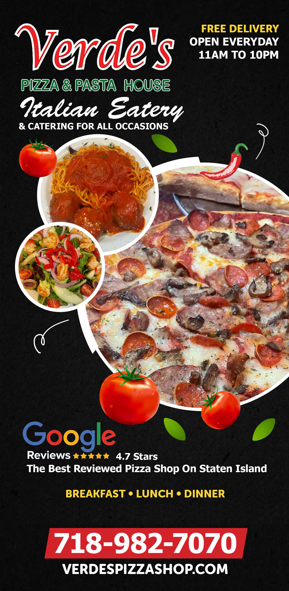 Verde's Menu